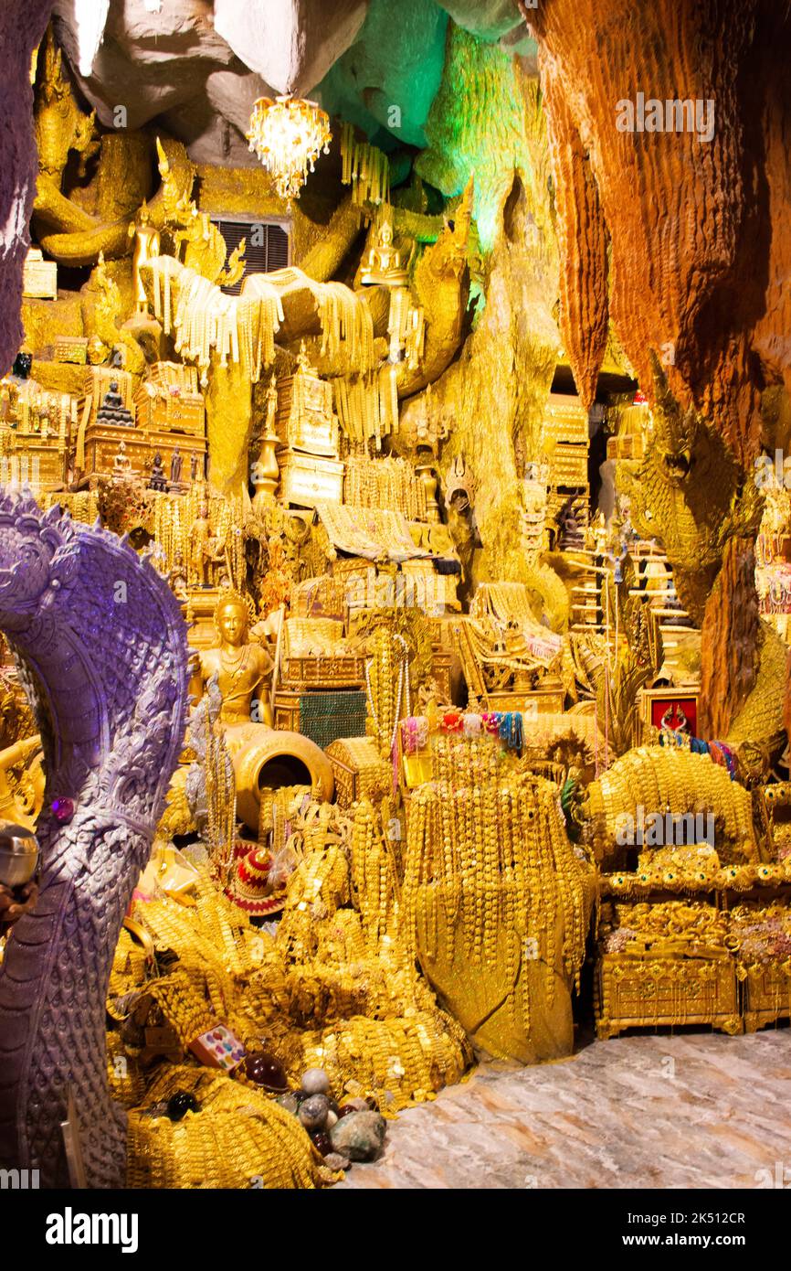 Tunnel naka cave underground and treasure for thai people travel visit