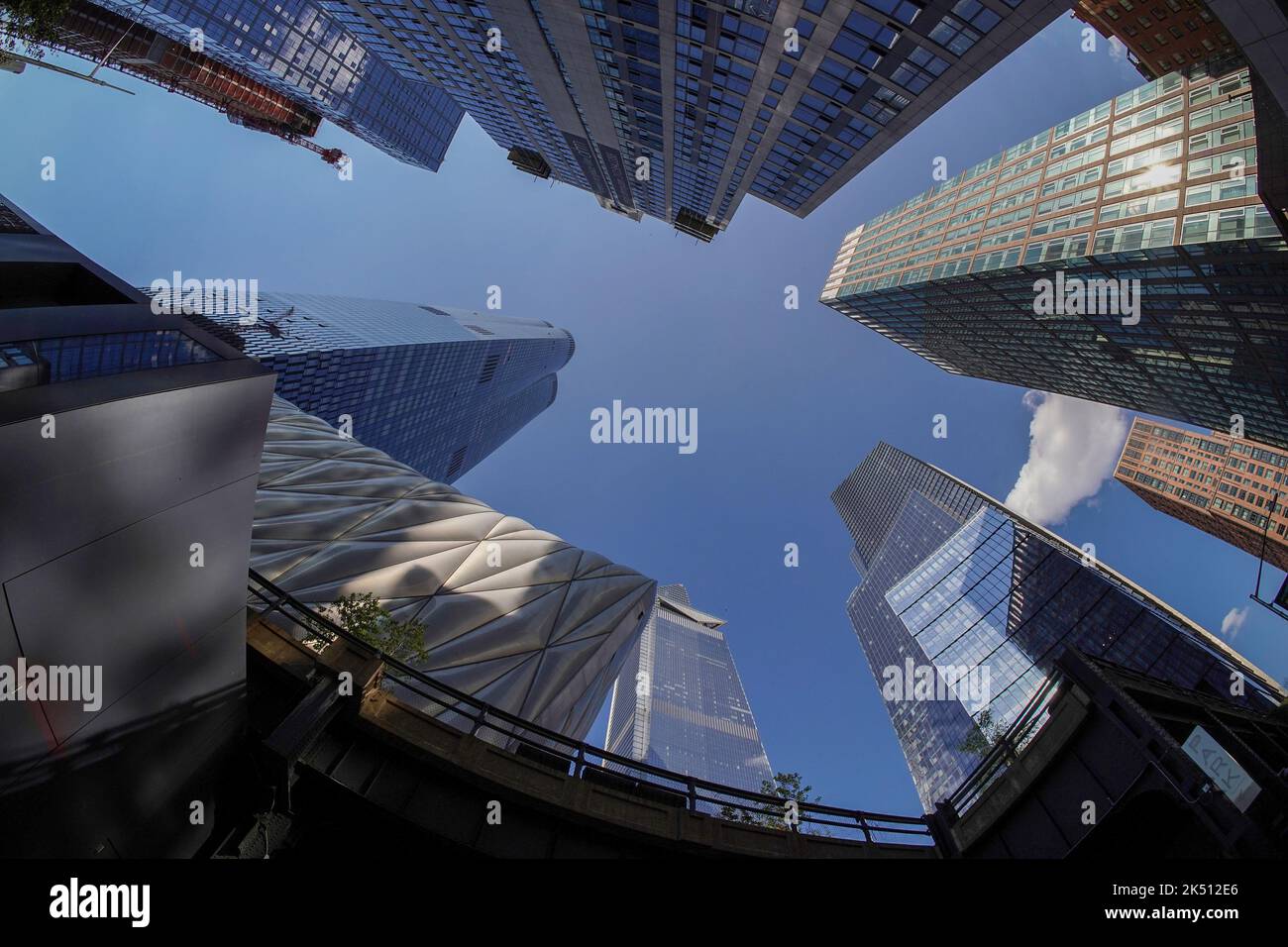new york city hudson yards district new skyscrapers Stock Photo - Alamy