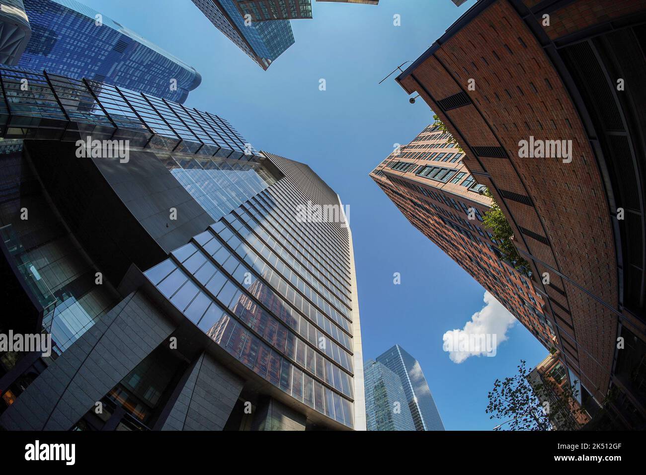 new york city hudson yards district new skyscrapers Stock Photo - Alamy