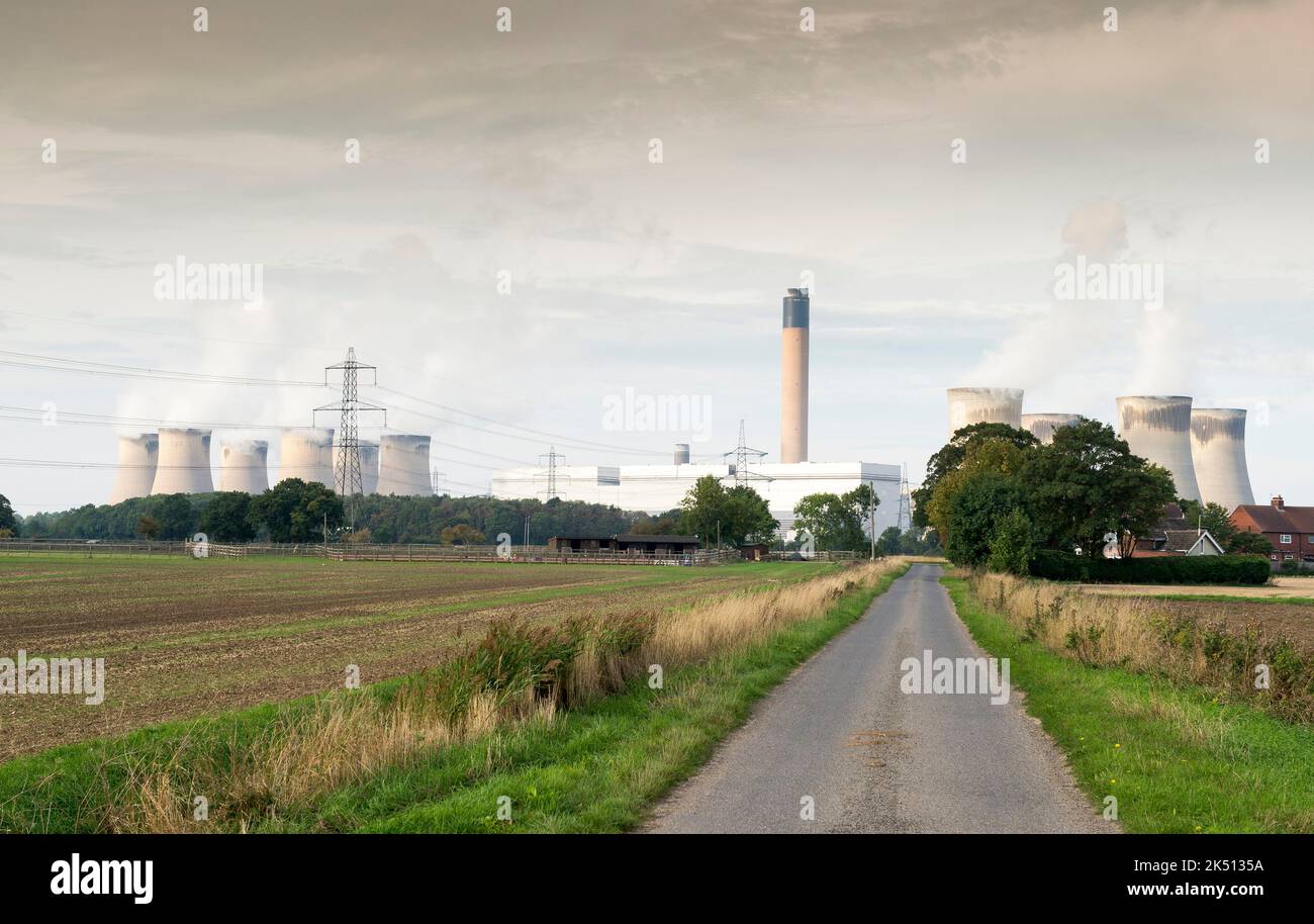 Drax Power Station, near Selby, North Yorkshire, UK. Stock Photo