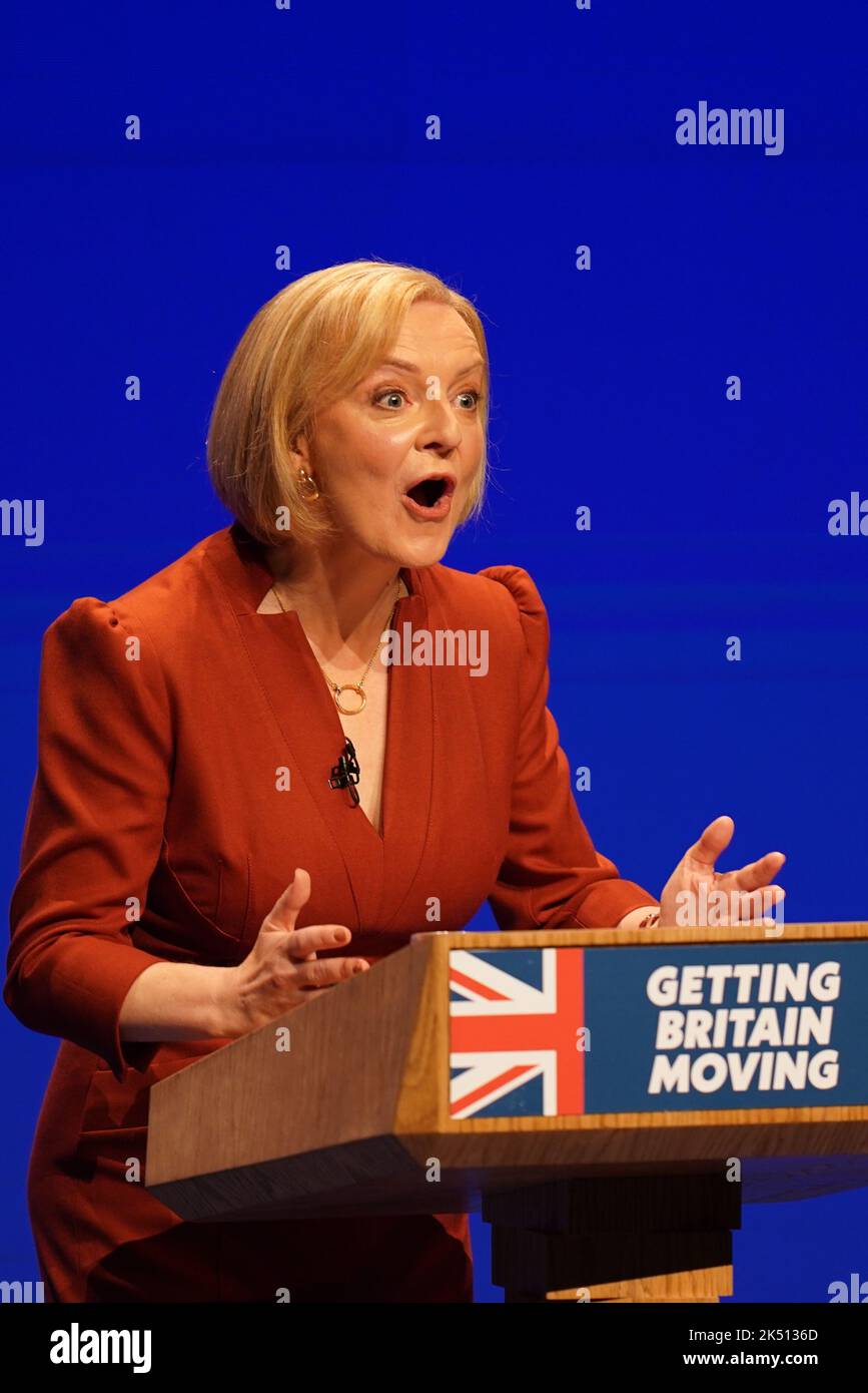 Prime Minister Liz Truss Delivers Her Keynote Speech At The prime-minister-liz-truss-delivers-her-keynote-speech-at-the