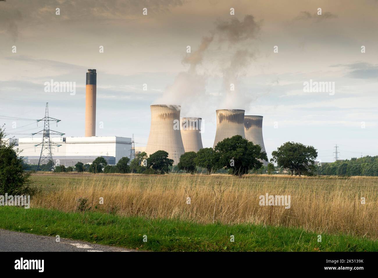 Drax Power Station, near Selby, North Yorkshire, UK. Stock Photo