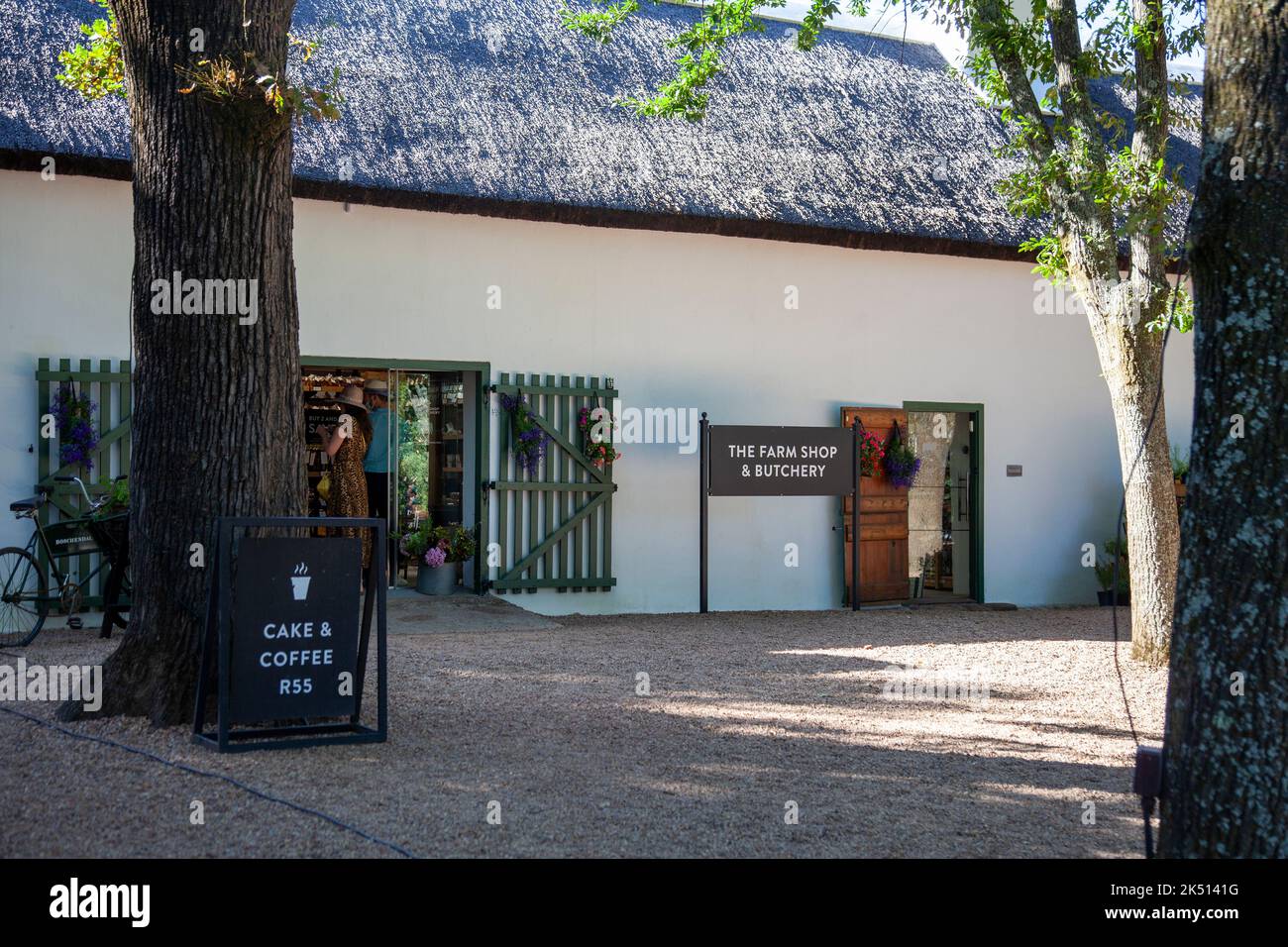 Boschendal Wine Estate Farm Shop in Western Cape, South Africa Stock Photo