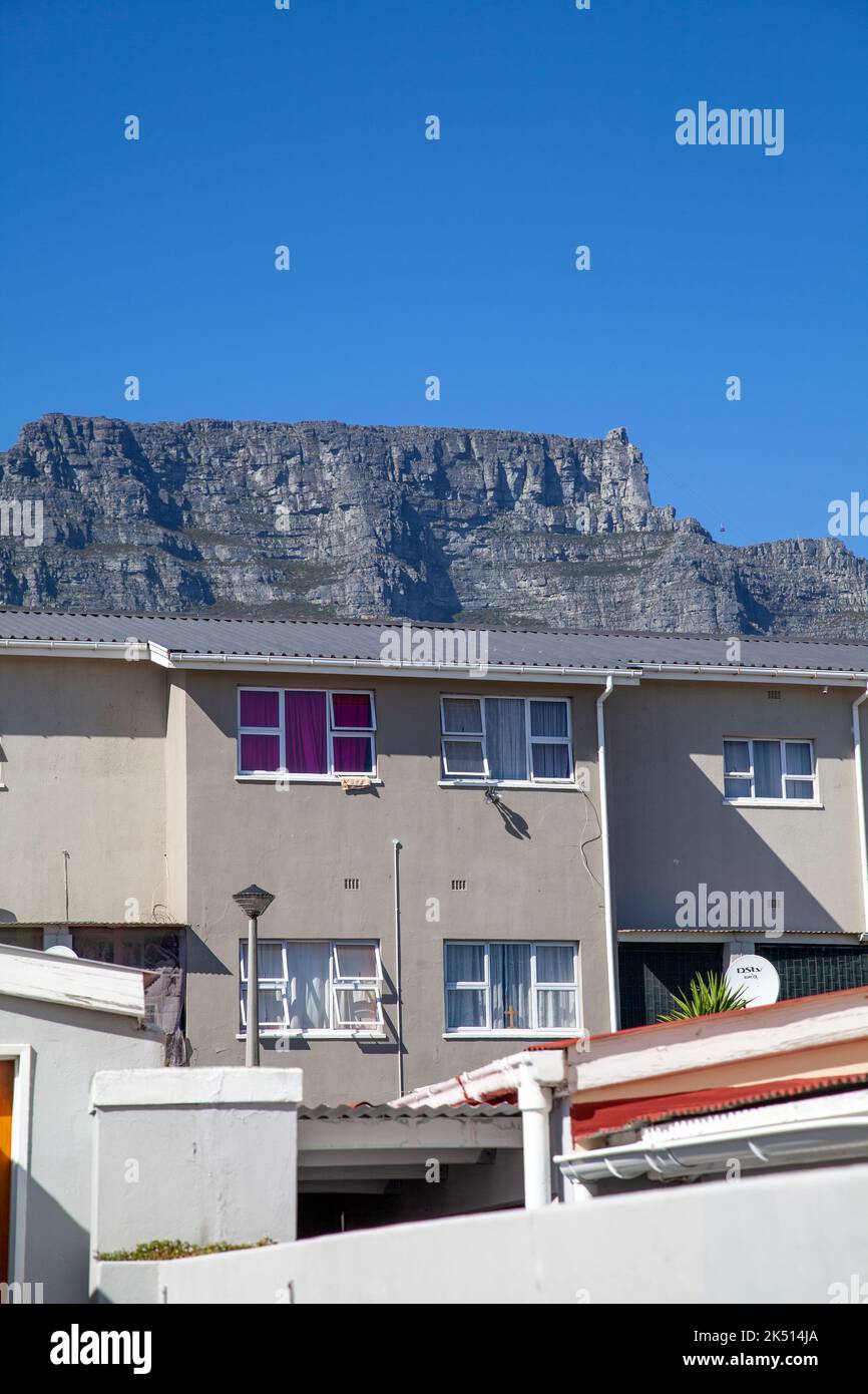 Apartments in Zonnebloem and Foot of Table Mountain - Cape Town - South Africa Stock Photo