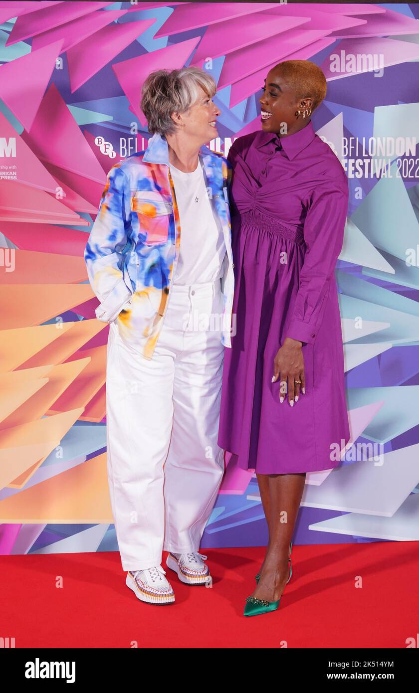 Emma Thompson and Lashana Lynch at a photocall for Roald Dahl's Matilda