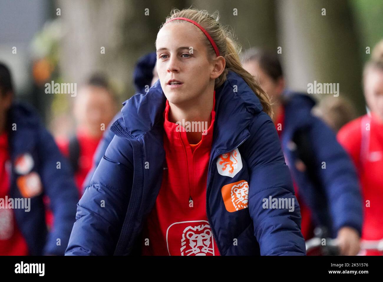 ZEIST, NETHERLANDS - OCTOBER 5: Katja Snoeijs of the Netherlands during a Training Session of the Netherlands Women’s Football Team at the KNVB Campus on October 5, 2022 in Zeist, Netherlands (Photo by Jeroen Meuwsen/Orange Pictures) Stock Photo