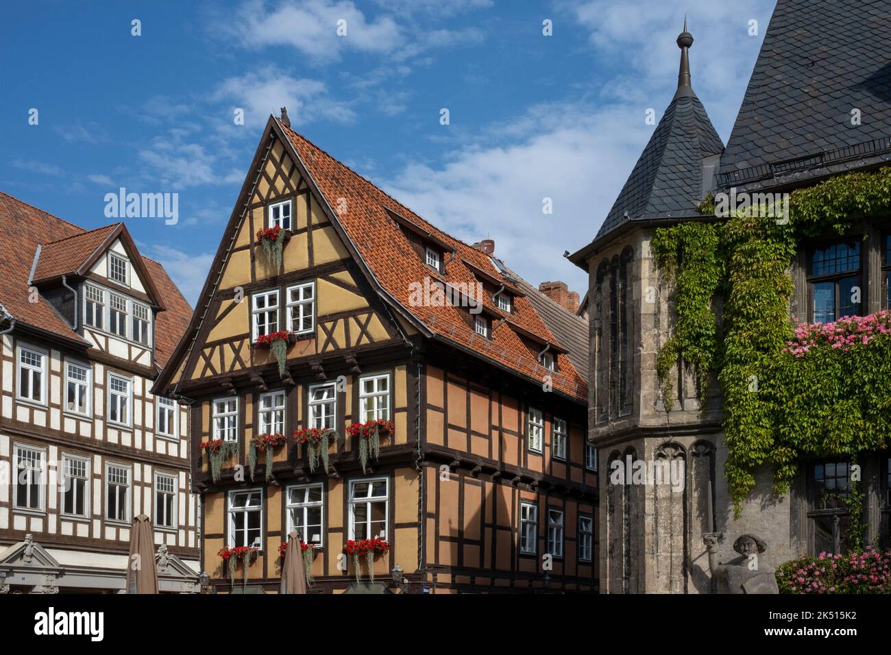 Quedlinburg UNESCO heritage town in Lower Saxony , Germany Stock Photo