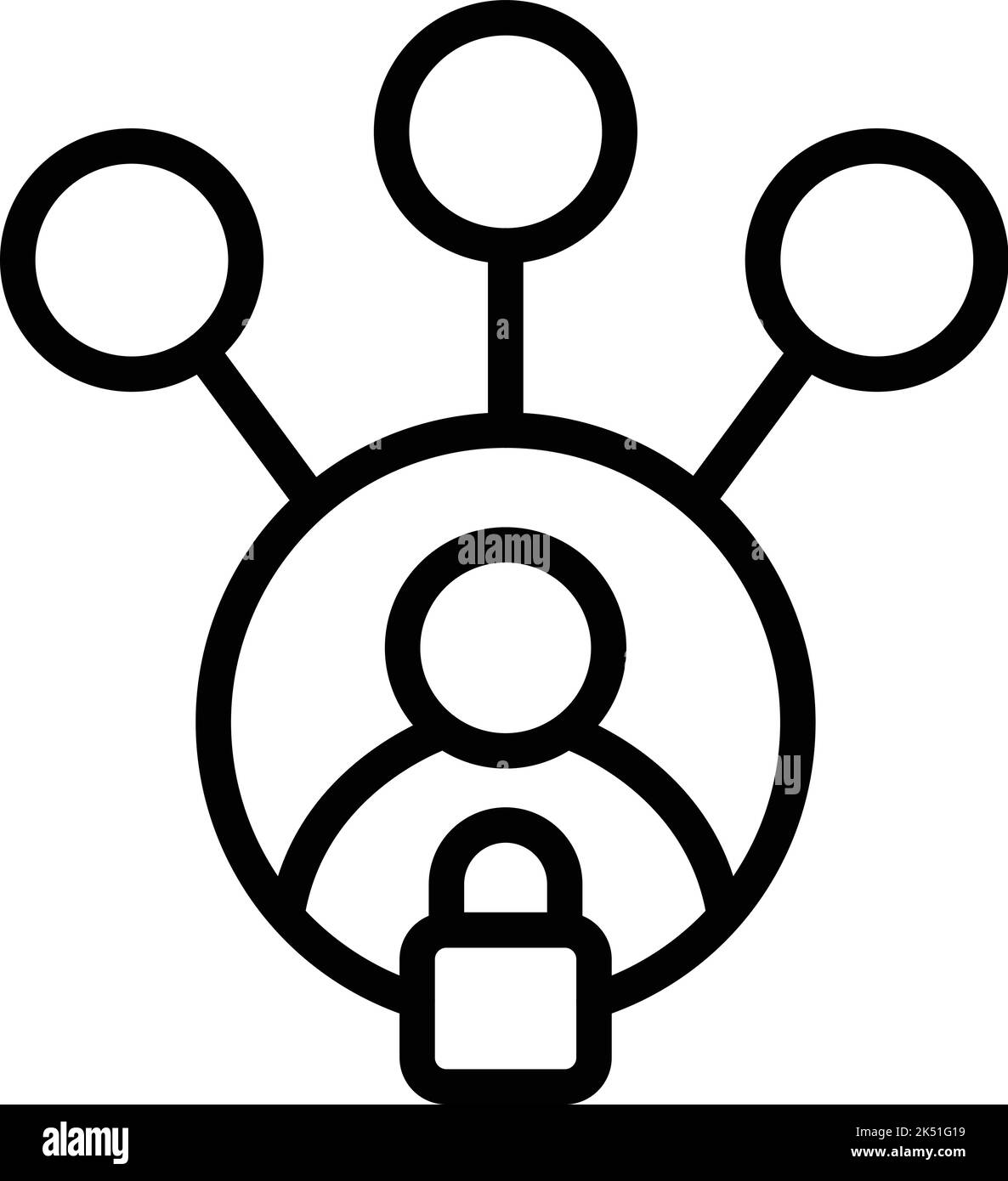 Digital registration icon outline vector web page online computer