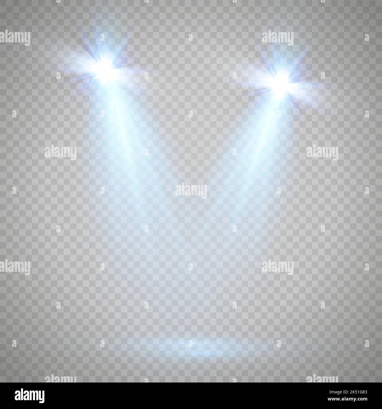 Vector Spotlights. Scene. Light Effects. Glow light effect. Vector