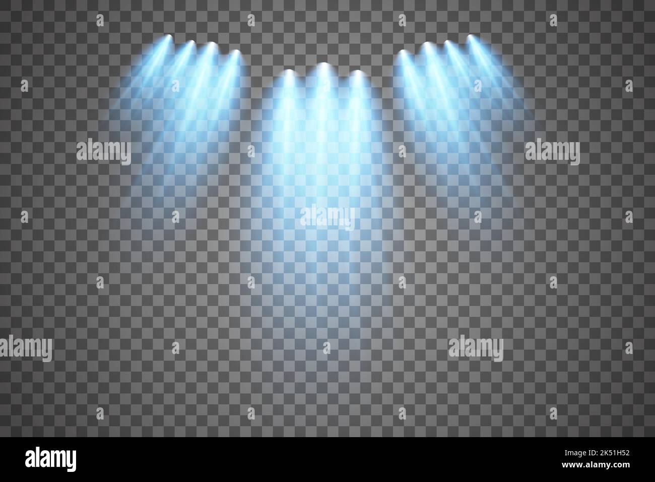 Vector Spotlights. Scene. Light Effects. Glow light effect. Vector