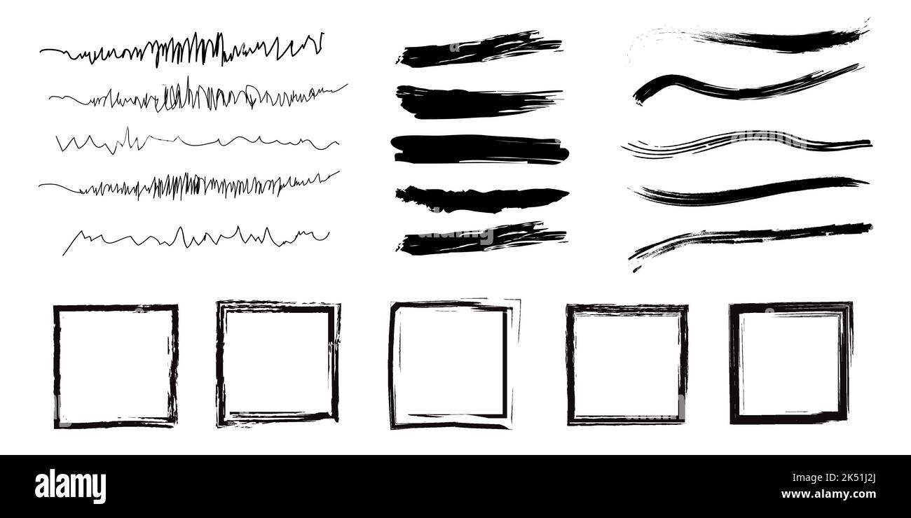Vector illustration set of markers including elements. Stock Vector