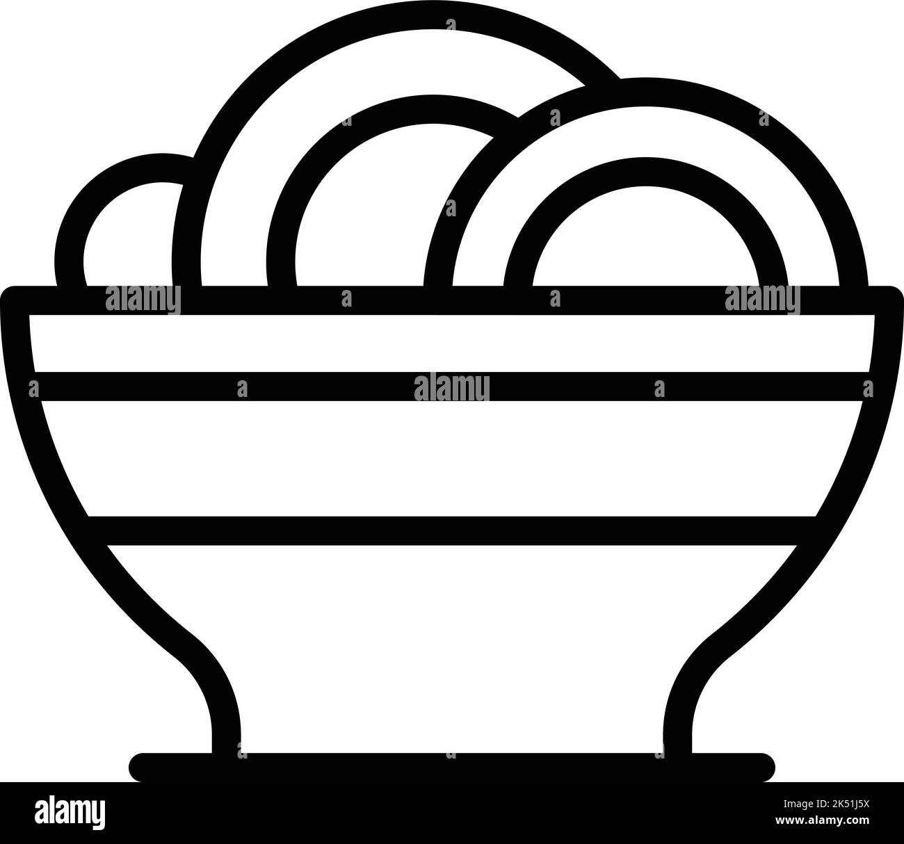 Jakarta dishes icon outline vector. City building. Ondel betawi Stock Vector