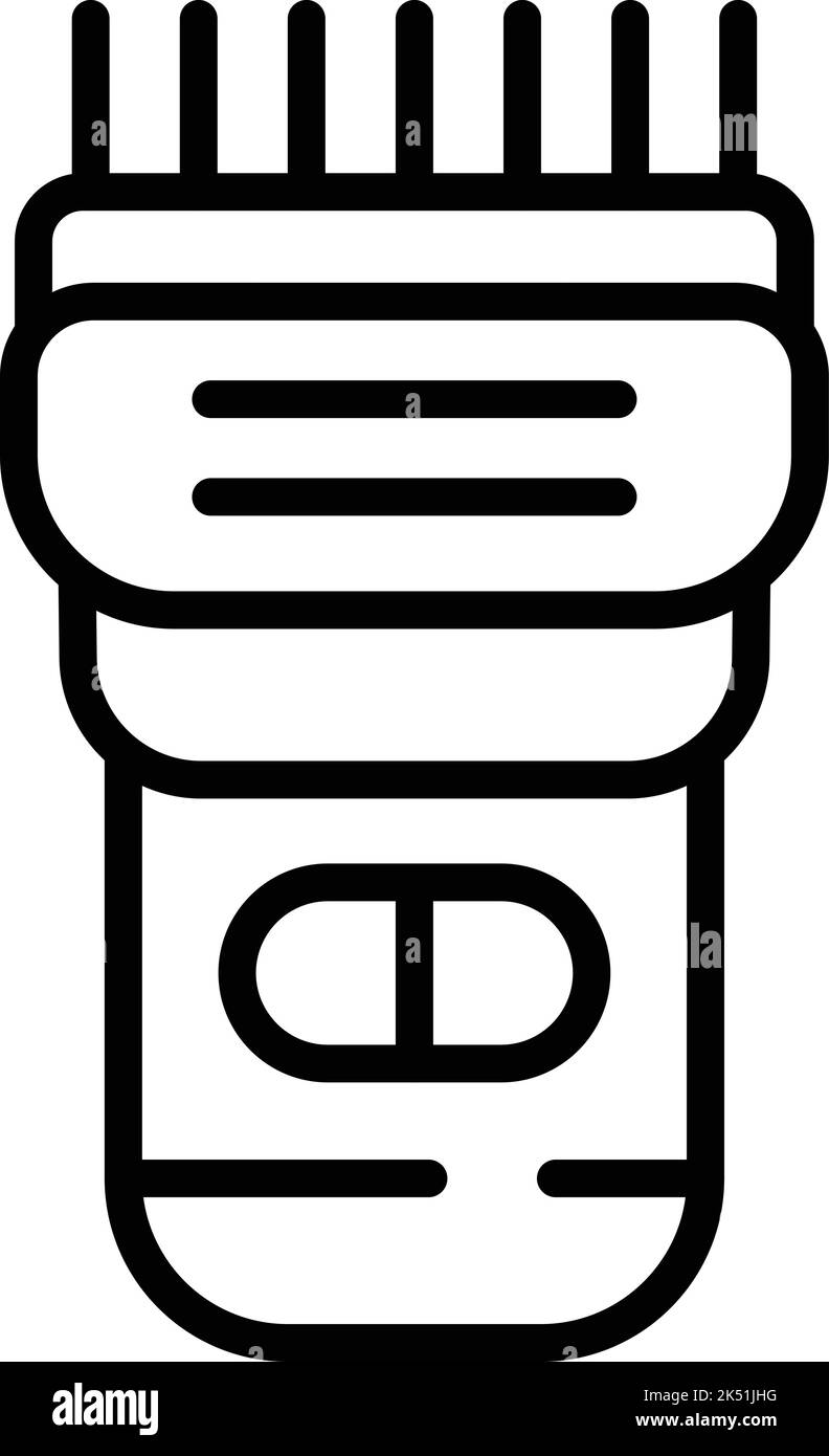 Electric razor icon outline vector. Haircut salon. Beauty cut Stock