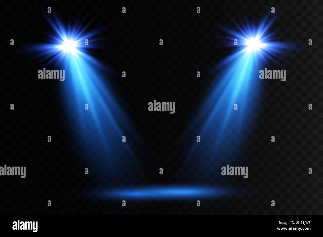 Vector Spotlights. Scene. Light Effects. Glow light effect. Vector