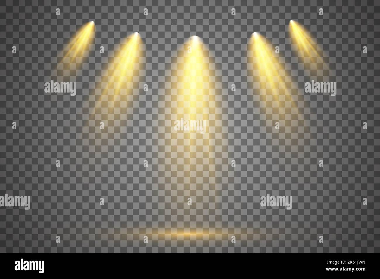Vector Spotlights. Scene. Light Effects. Glow light effect. Vector ...