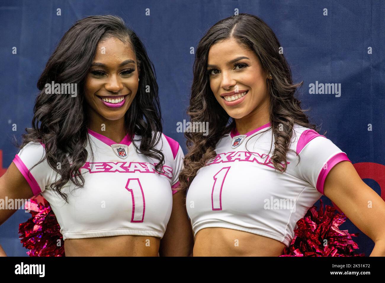 Houston Texans Cheerleaders during  the NFL Football Game between the Los Angeles Chargers and the Houston Texans on Sunday, October 2, 2022, at NRG P Stock Photo