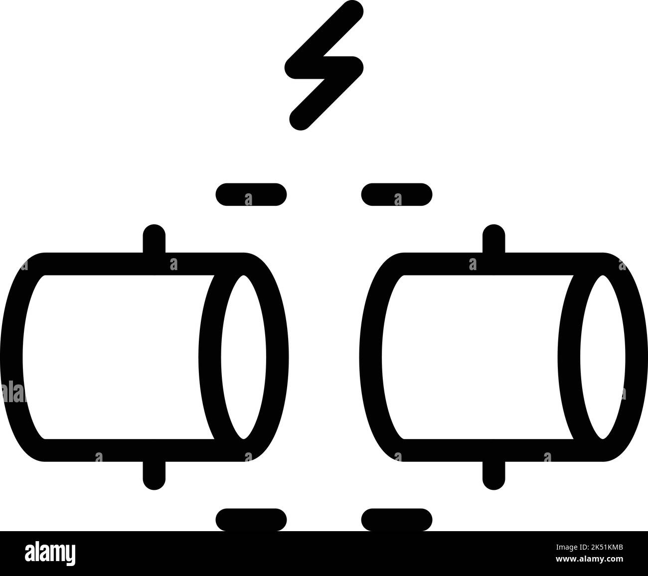 Fiber connection icon outline vector. Wire fibre. Optic cable Stock