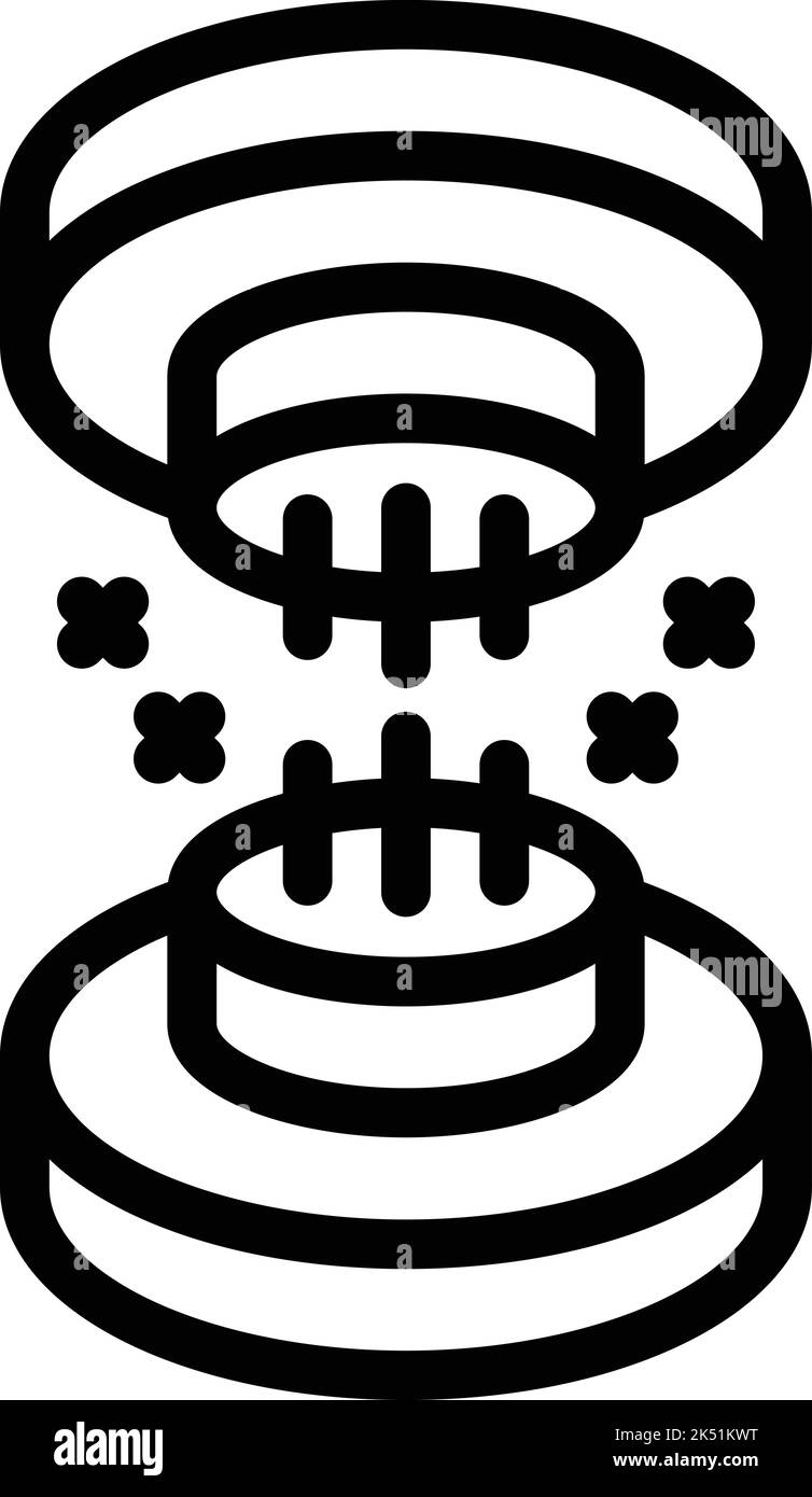 Fiber connector icon outline vector. Optic cable. Network wire Stock ...