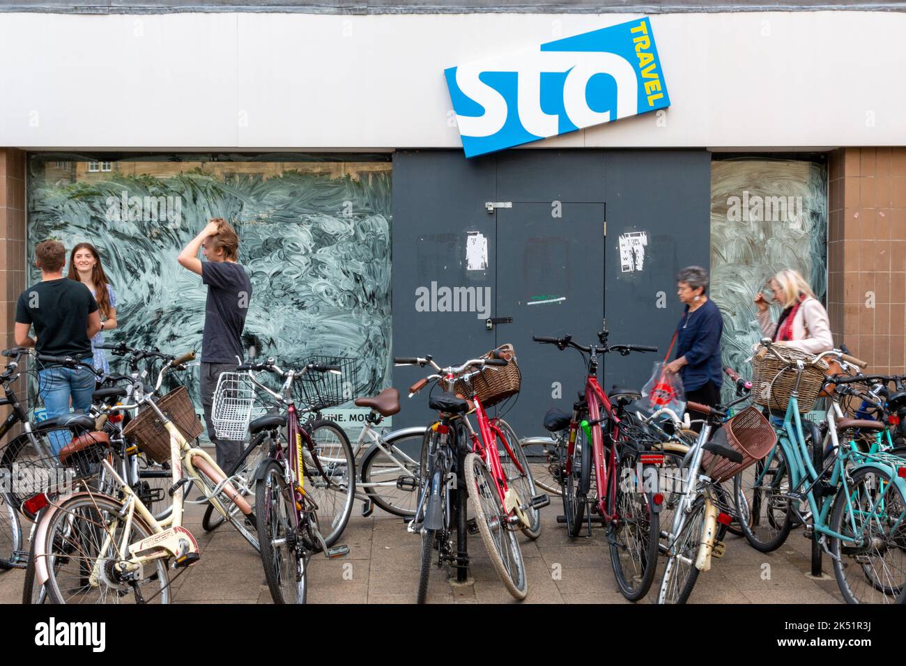 The STA travel agents on Sidney Street in Cambridge, UK has closed down