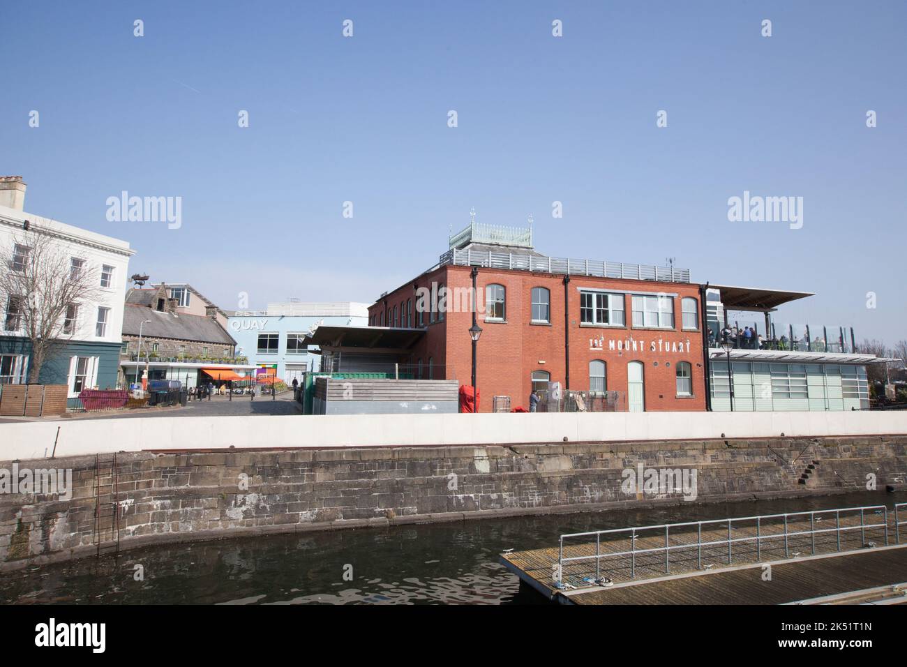 Views of Cardiff Bay from Mount Stuart Graving Docks in Cardiff, Wales