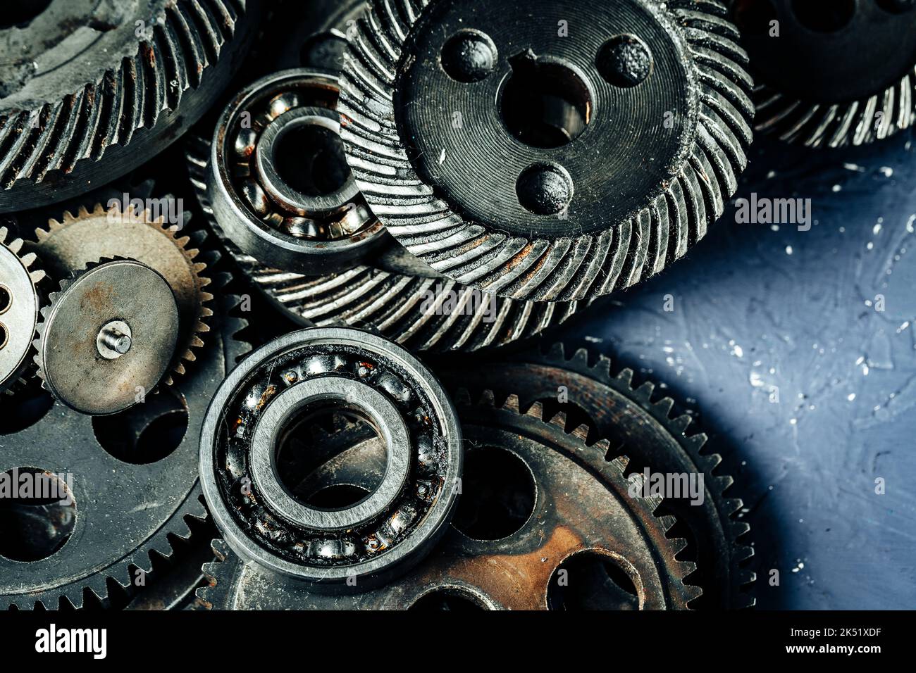 Gears from an old industrial machine Stock Photo - Alamy