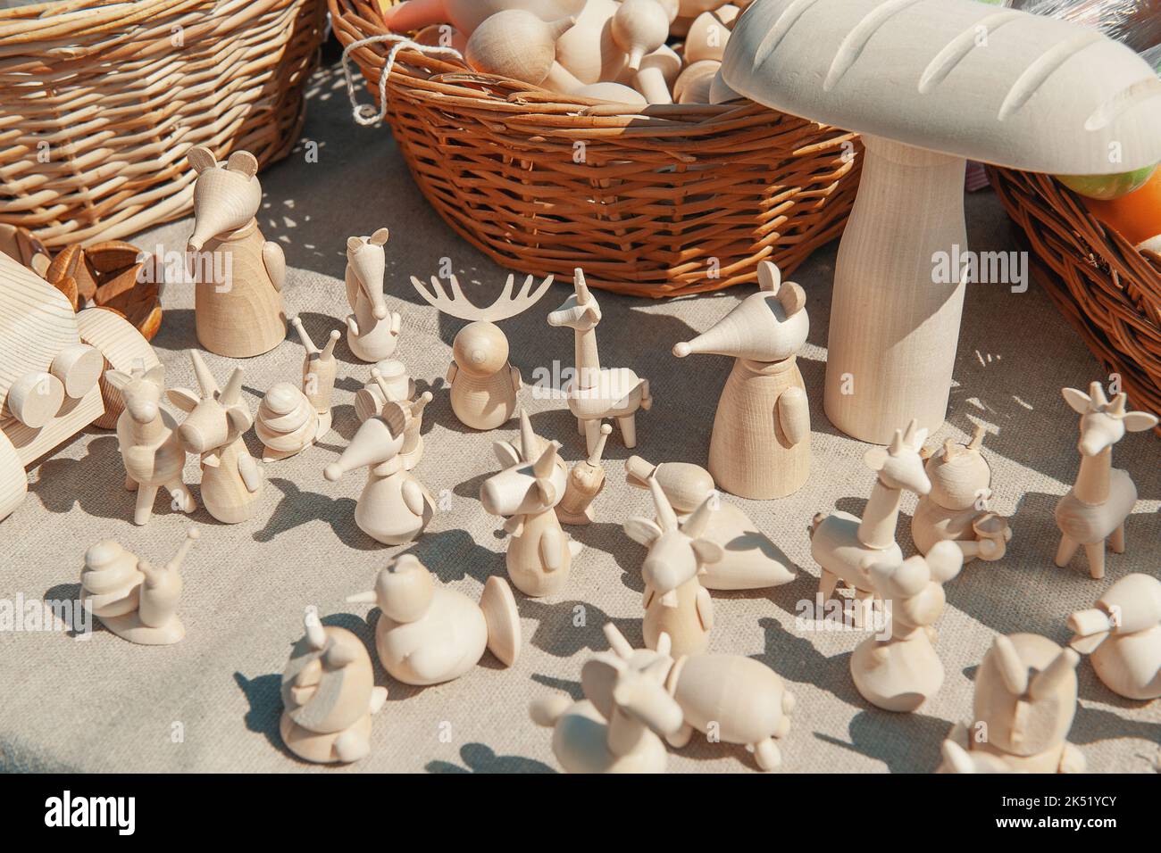 Handmade wooden toys hi-res stock photography and images - Alamy