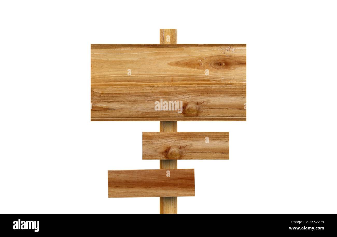 Sign wood isolated on white background and have clipping paths for ...