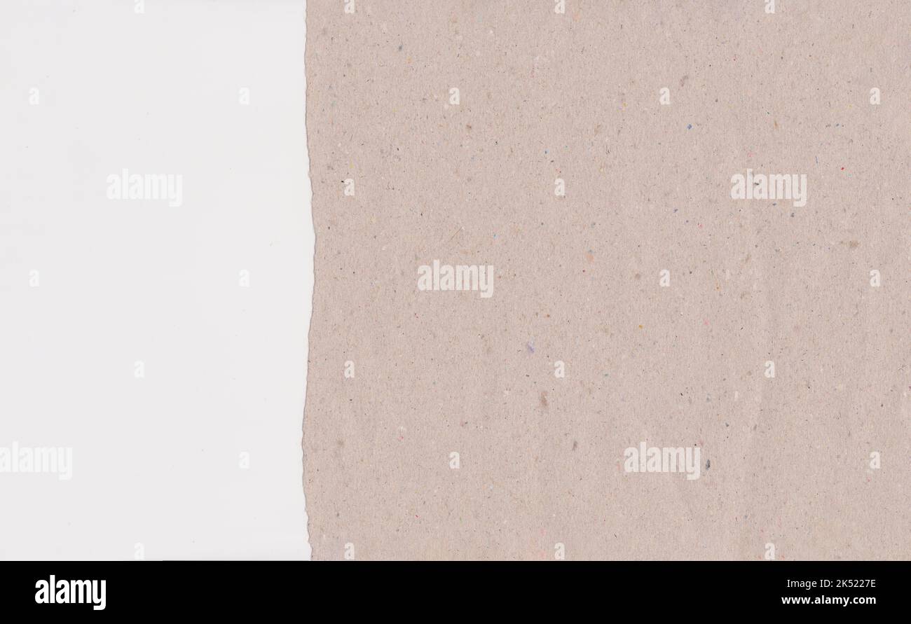 Brown art paper torn on white background for design in your work Stock ...