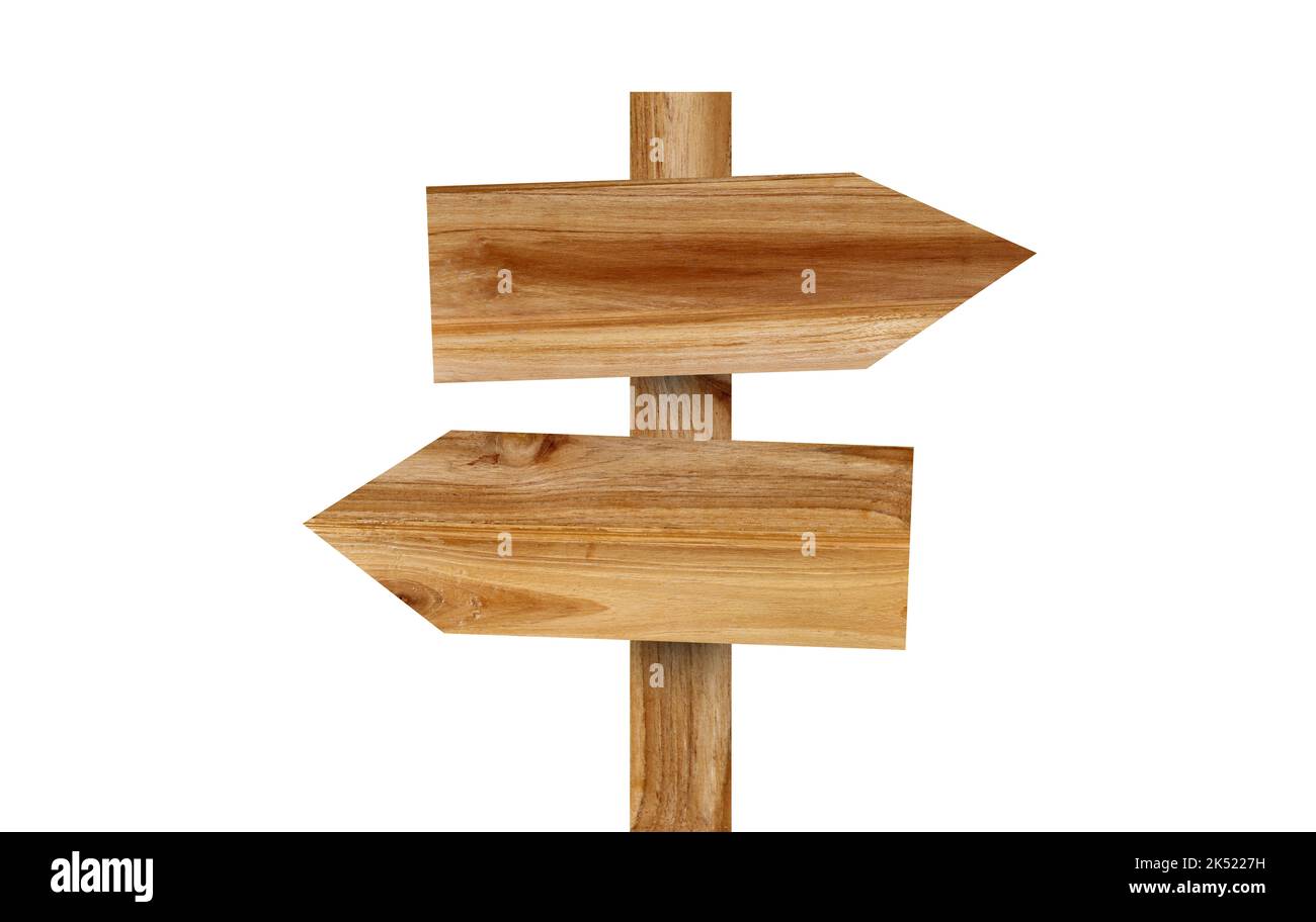 Sign wood isolated on white background and have clipping paths for ...