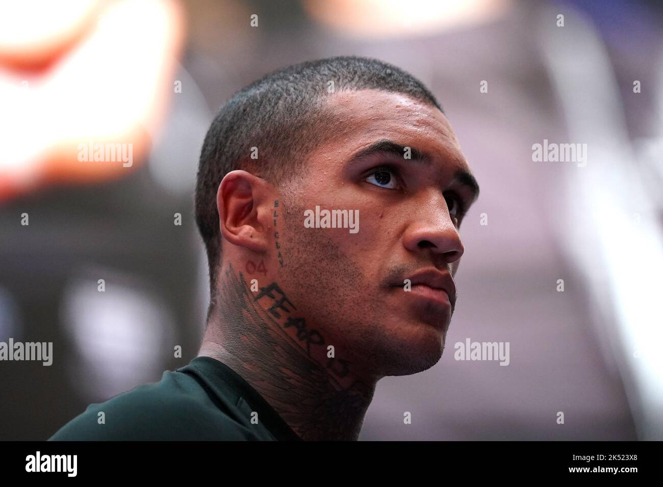Conor Benn during a media workout at Outernet London. The British Boxing Board of Control has “prohibited” a fight between Conor Benn and Chris Eubank Jr as “it is not in the interests of boxing”, the governing body has announced in a statement. Picture date: Wednesday October 5, 2022. Stock Photo