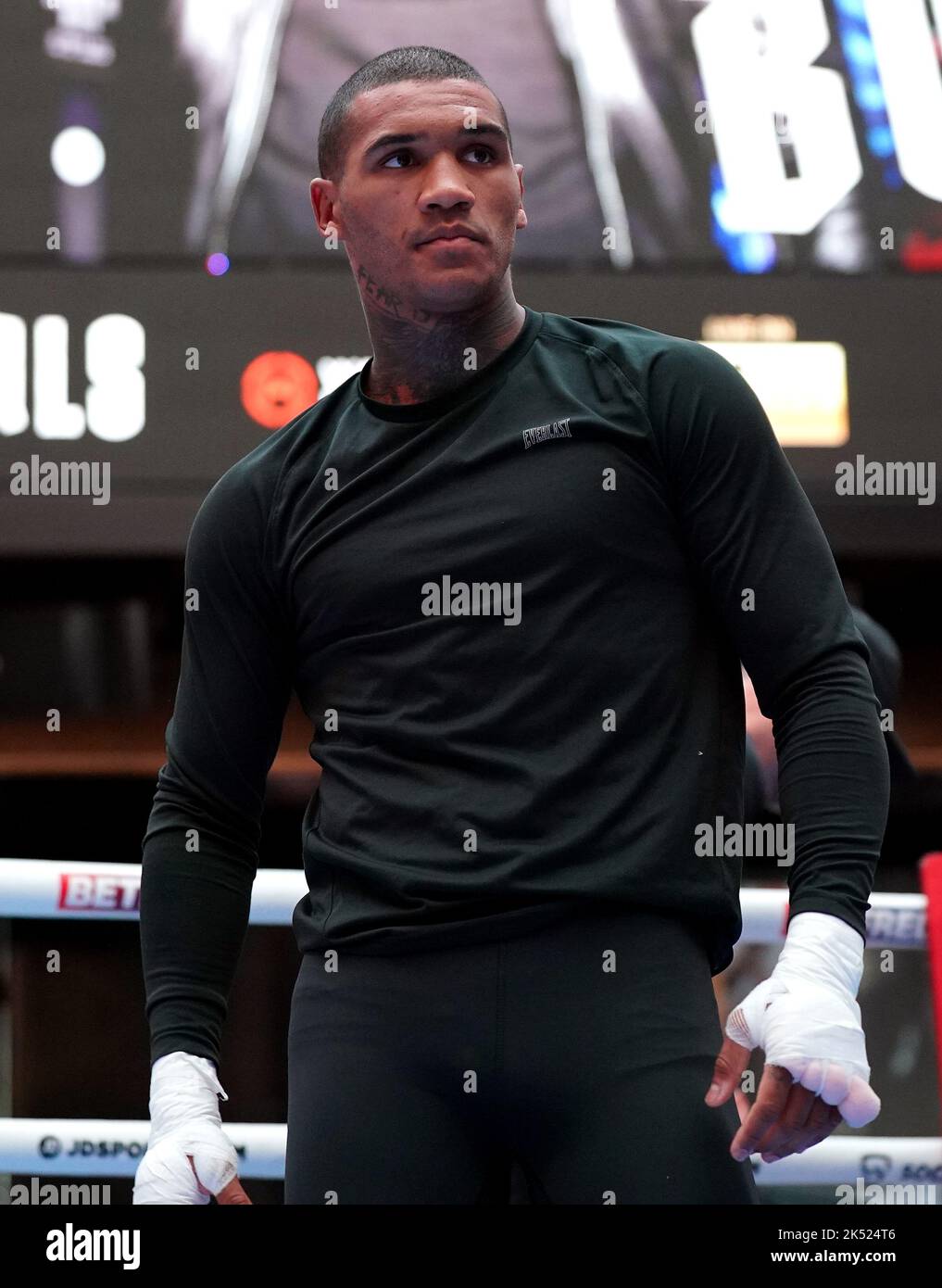 Conor Benn during a media workout at Outernet London. The British Boxing Board of Control has “prohibited” a fight between Conor Benn and Chris Eubank Jr as “it is not in the interests of boxing”, the governing body has announced in a statement. Picture date: Wednesday October 5, 2022. Stock Photo