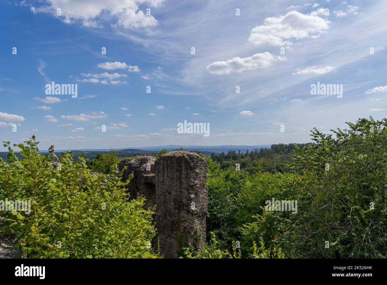 Ancient castle ruin called Greifenstein in the same called german