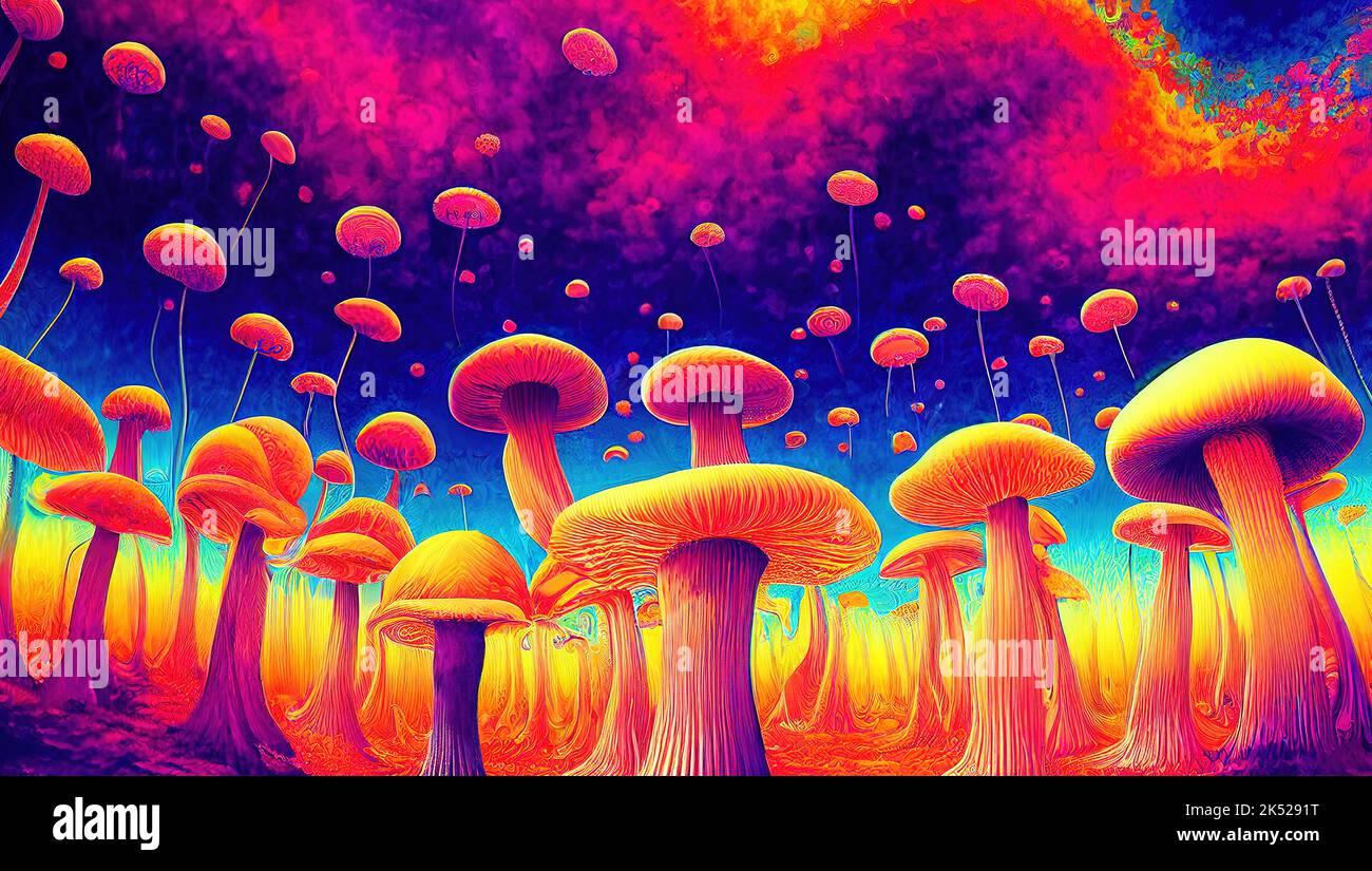 Psychedelic Mushroom Backgrounds