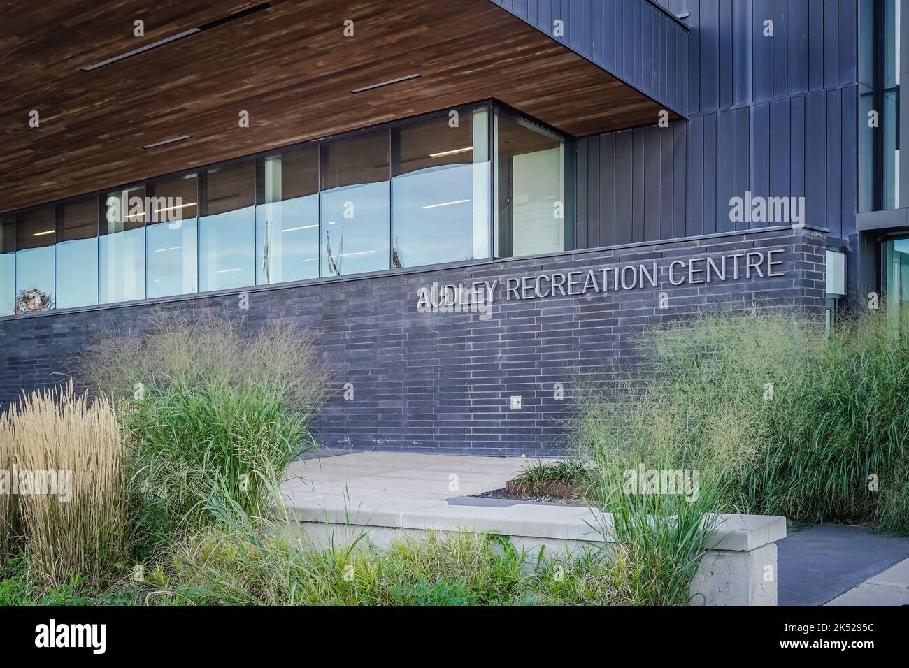 Audley Recreation Centre, is a moden community center located in Ajax, Ontario, Canada Stock Photo