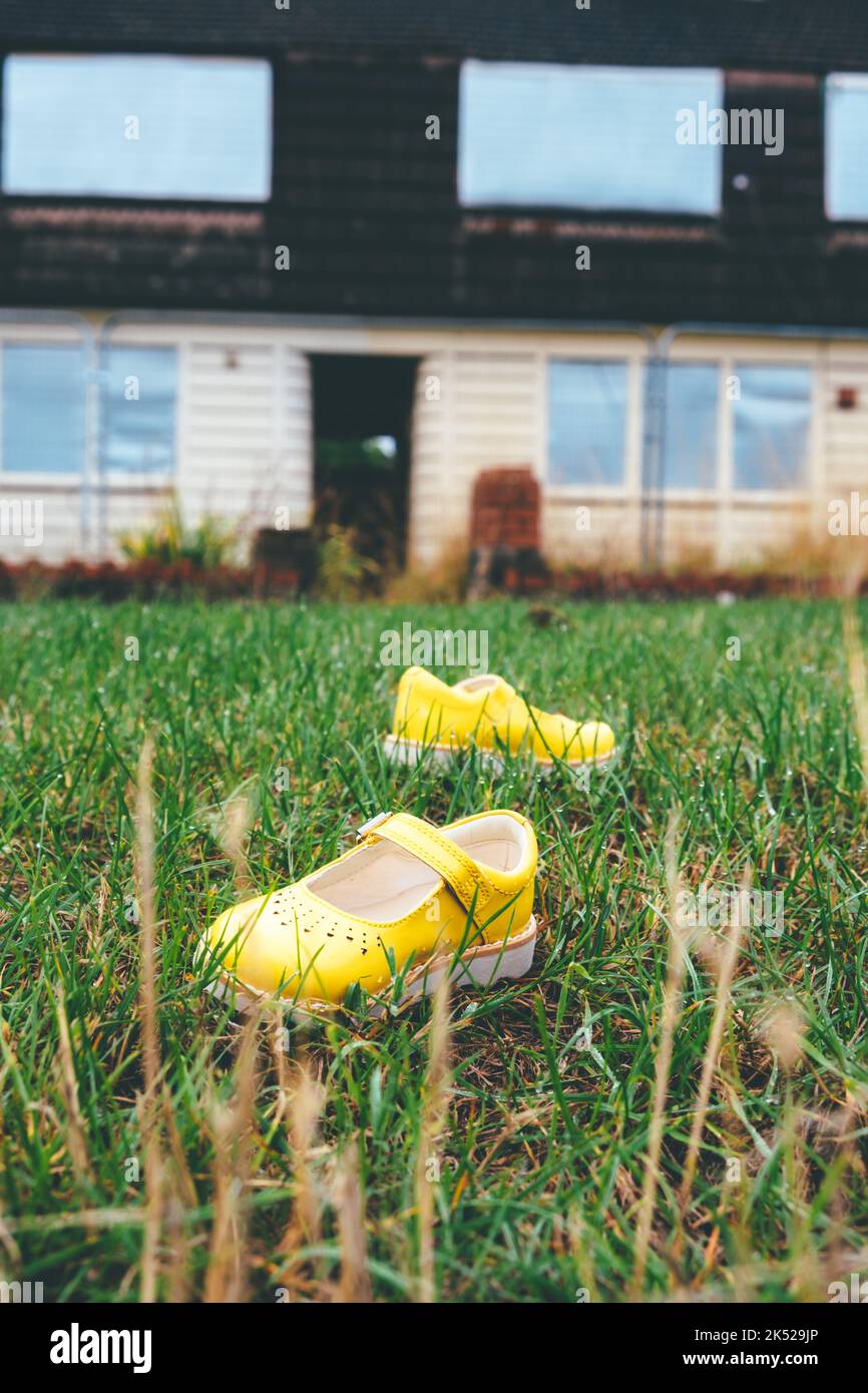 Abandoned shoe child hires stock photography and images Alamy