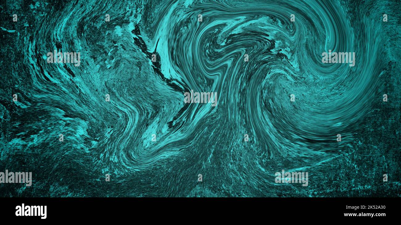 A background with wavy abstract emerald paint pattern Stock Photo - Alamy