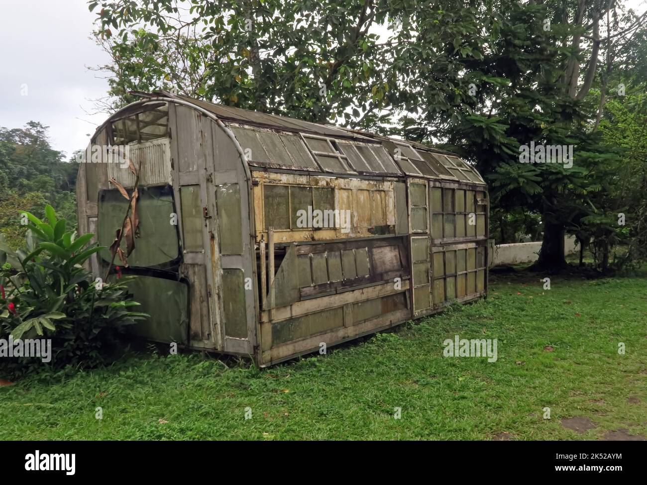 Home made greenhouse using recycled windows Sao Tome Island, Sao Tome