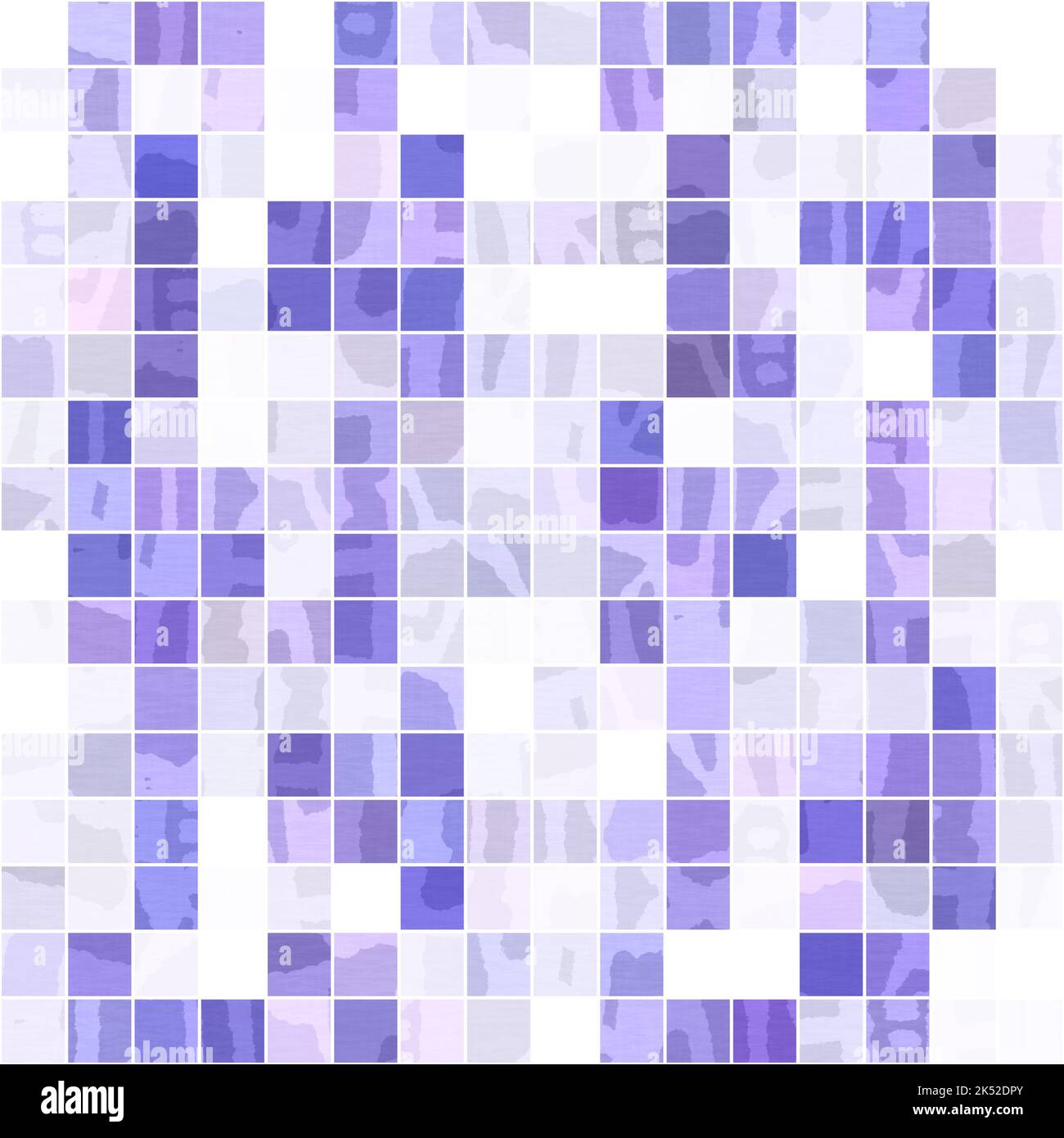 Tiny purple geometric mosaic pixel grid seamless pattern. Modern square ...