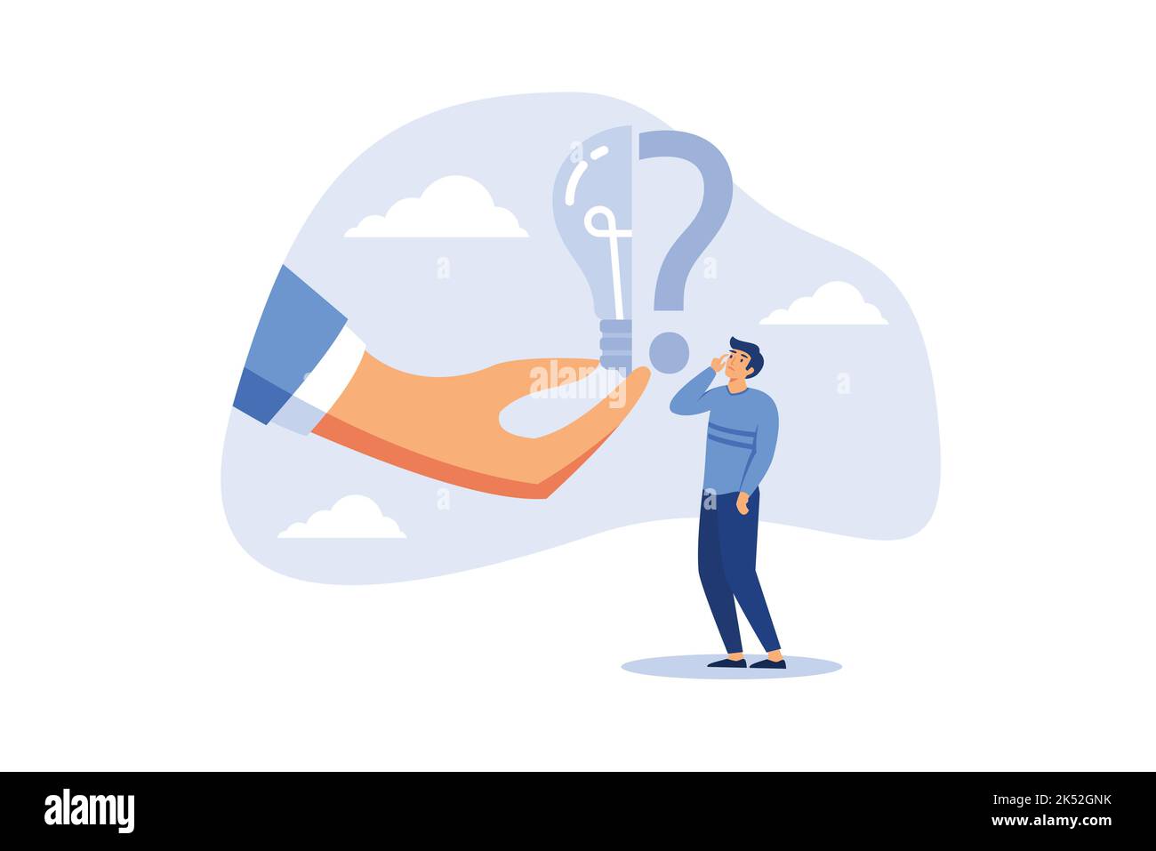 Business problem, idea, decision making and solution, job and career ...