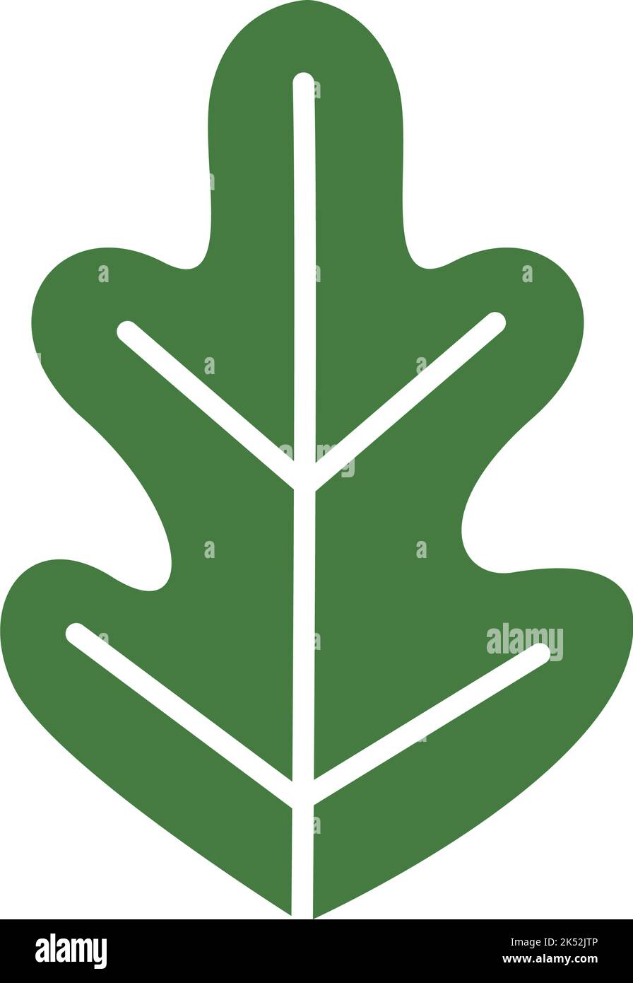 green leaf plant foliage nature icon Stock Vector Image & Art - Alamy