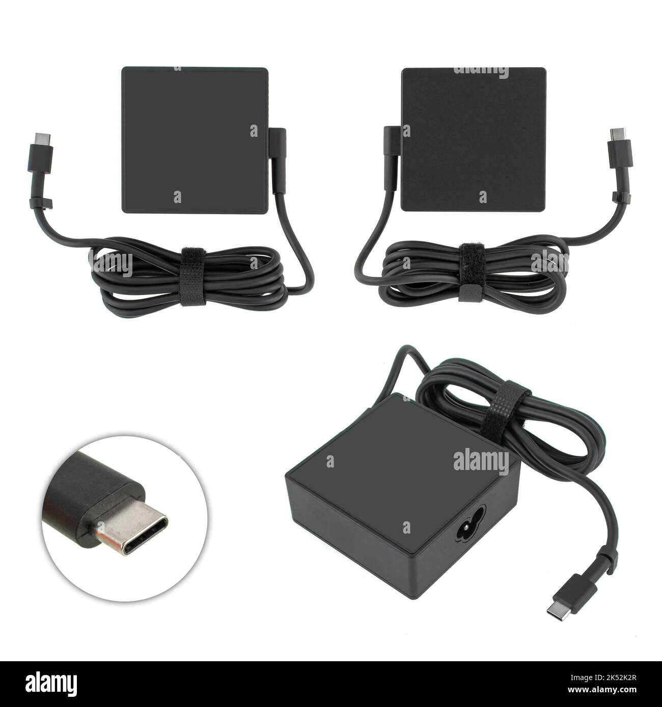 laptop power adapter, laptop accessory, isolated on white background