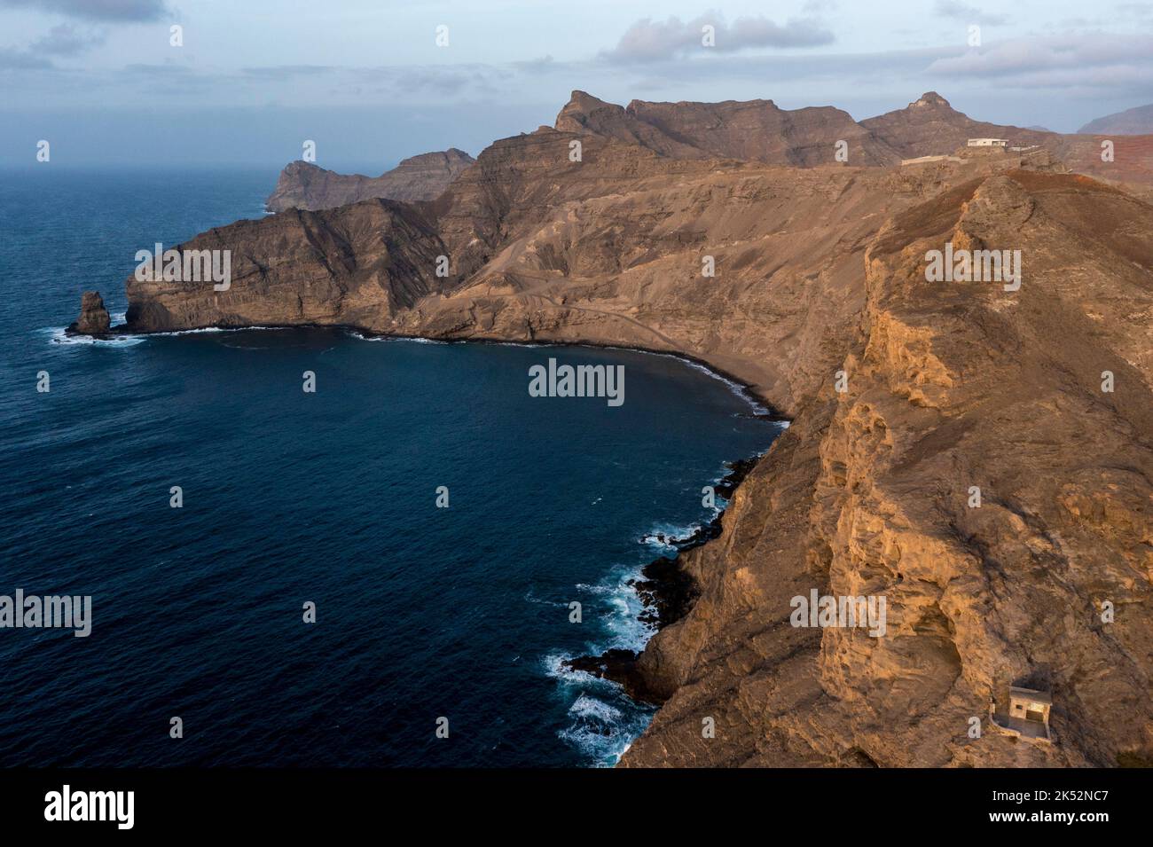 Cape Verde, San Vincente Island, the cannons at Ponta Joao Ribeiro ...