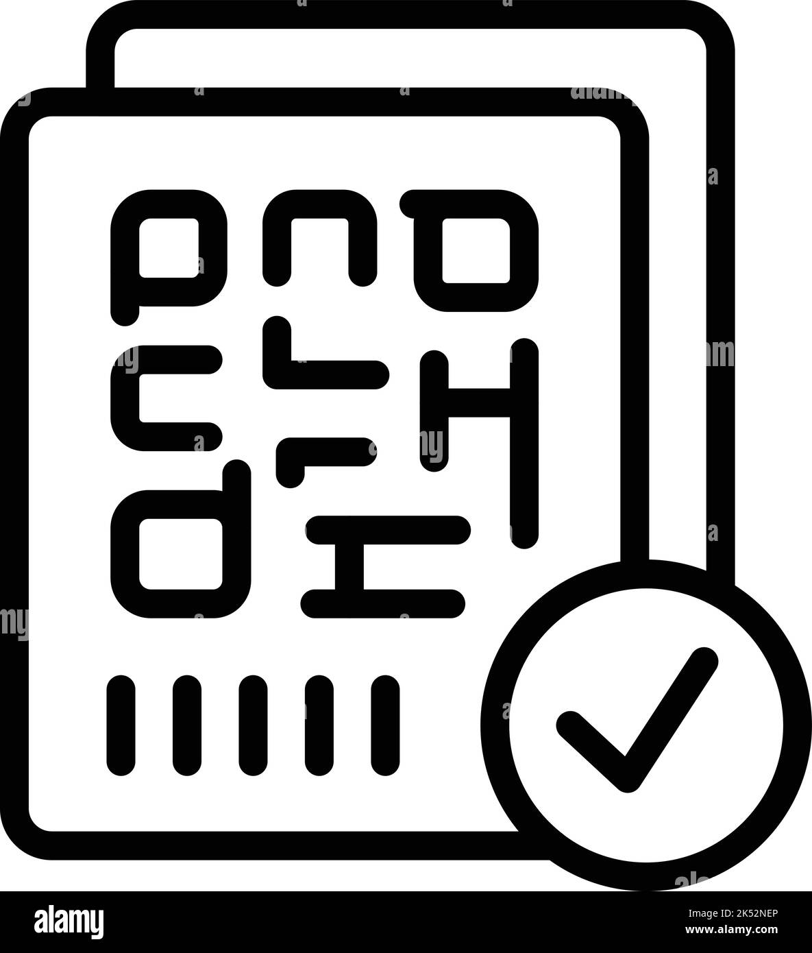 Scan qr test icon outline vector. Pcr corona. Covid travel Stock Vector