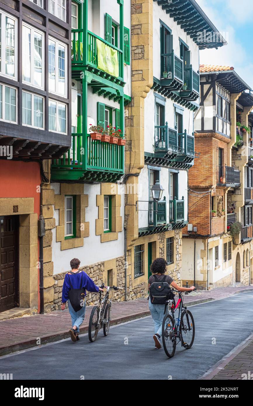 Spain, province of Gipuzkoa, Hondarribia, picturesque fortified village Stock Photo
