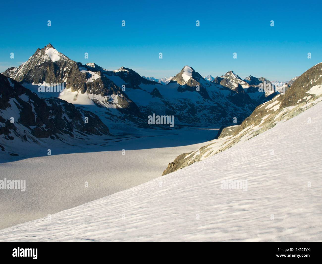 Switzerland, Wallis, Arolla, the Otemma glacier Stock Photo