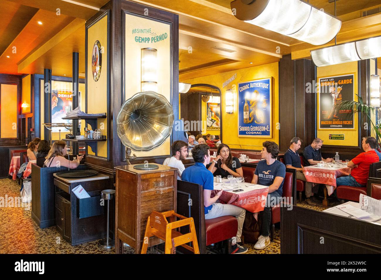 France, Paris, restaurant Bouillon Chartier, Gare de l'Est Stock Photo