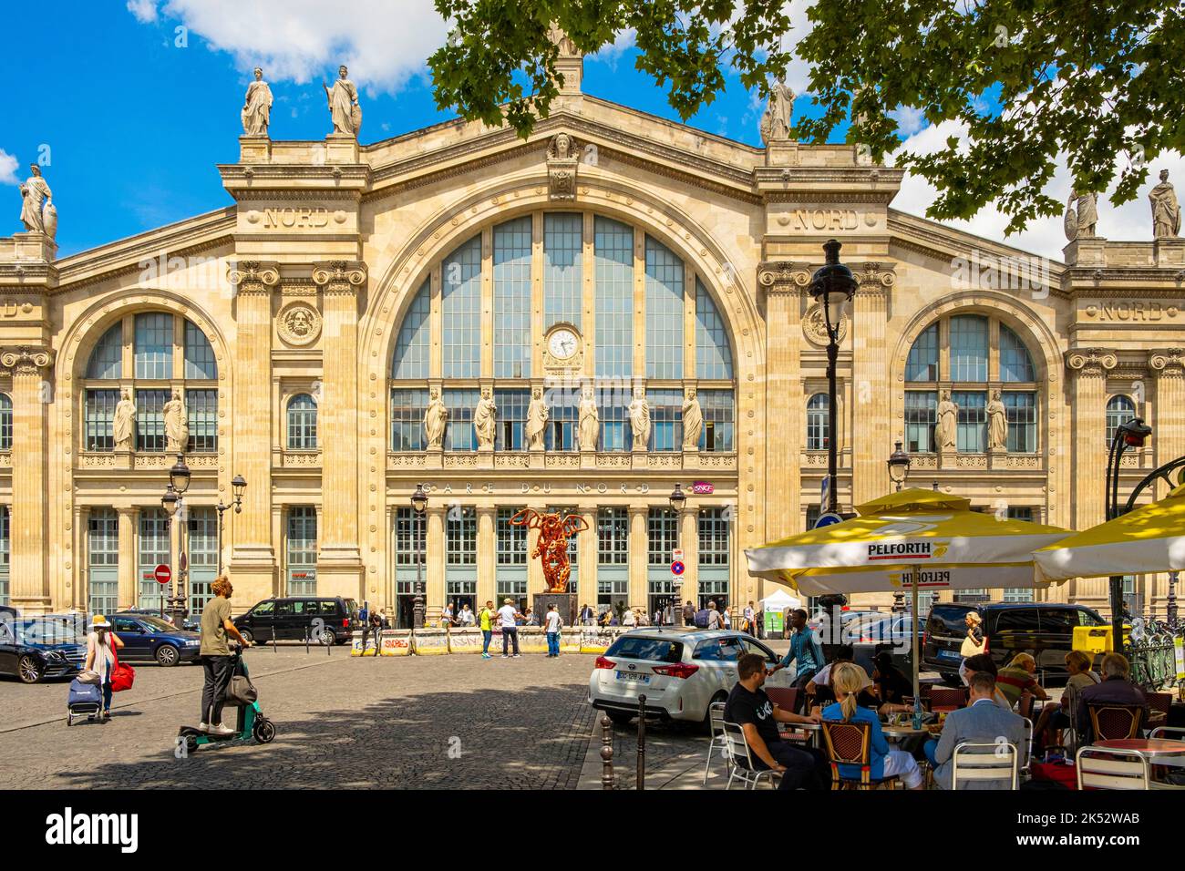 France, Paris, Gare du Nord Stock Photo