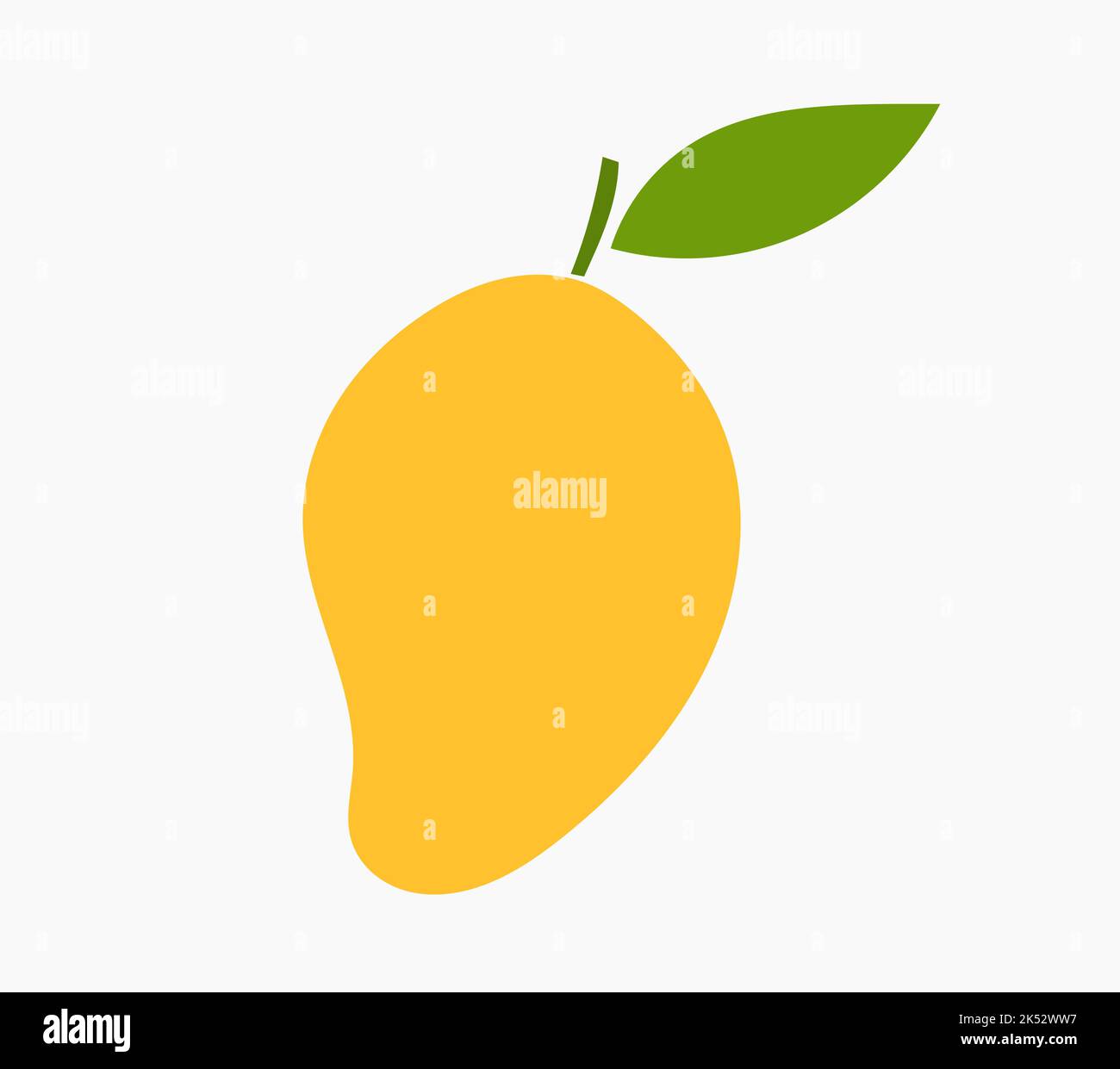 Mango fruit symbol icon. Vector illustration. Stock Vector