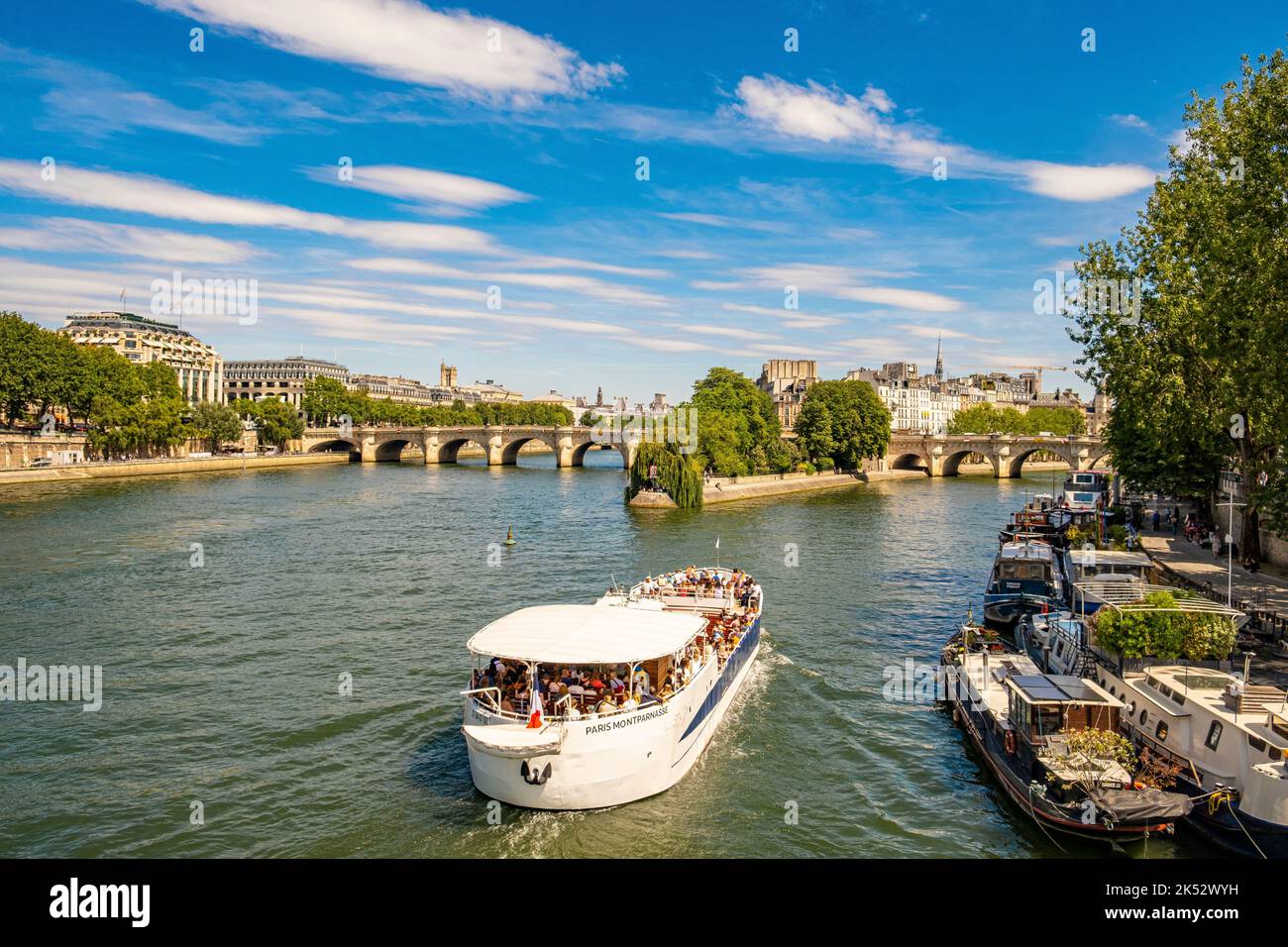 France, Paris, the banks of the Seine listed as Wolrd Heritage by UNESCO, the Ile de la Cité and