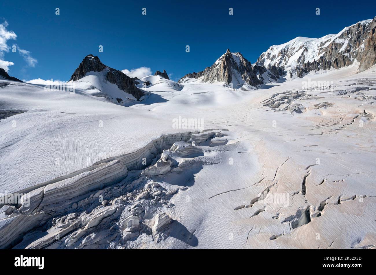 Tirage Ancien Chamonix – Glacier Et Aiguille Du Tour – Photo Originale Circa 1880